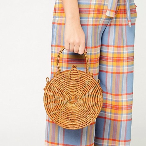 BEACHGOLD Bags Beachgoldronnie Straw Circle Crossbody Bag Poshmark